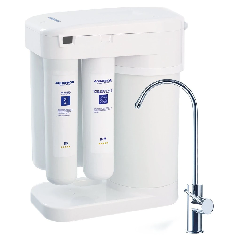 AQUAPHOR Reverse Osmosis Drinking Water Filter System with Mineralizer
