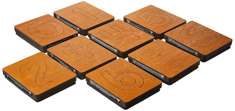 Ellison SureCut Die 16292-4IN, Block Number, 9 Pack - Image 1