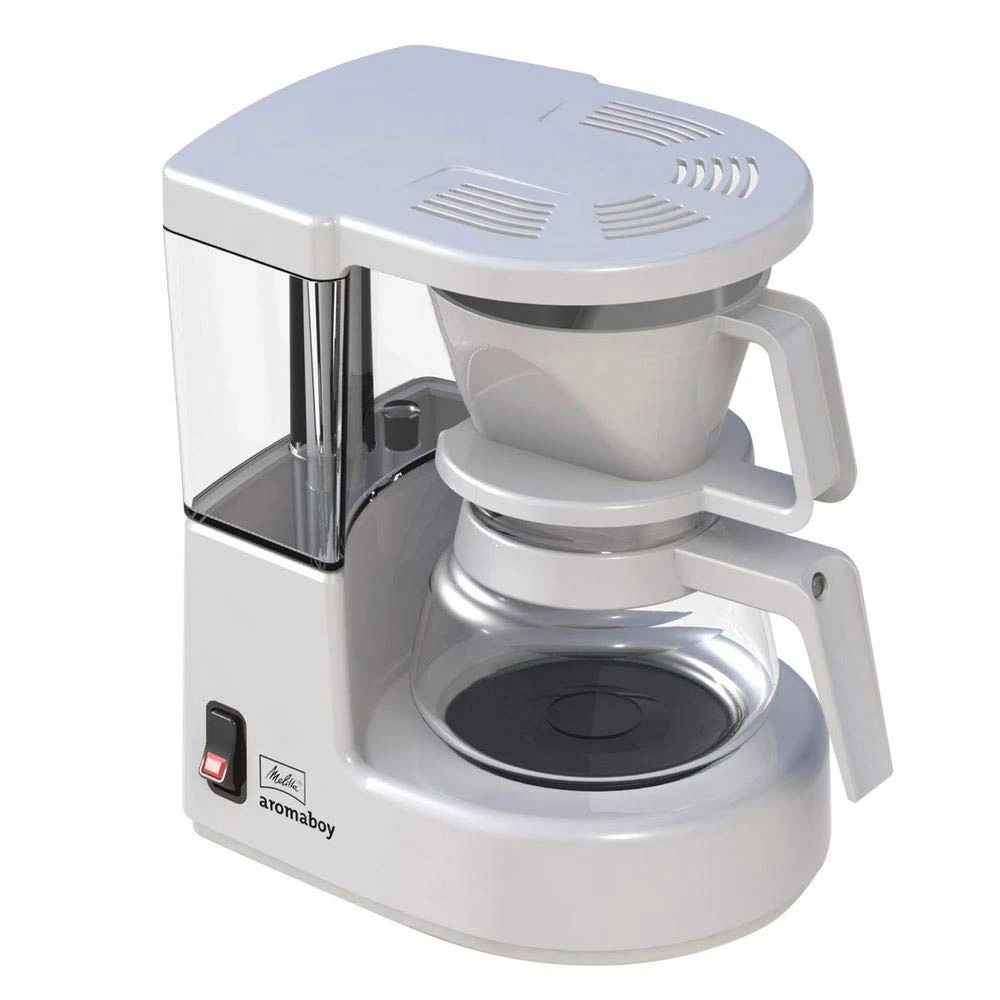 Melitta Filter Coffee Machine, Aromaboy Model, Stainless Steel, White, Art.No. 6707248