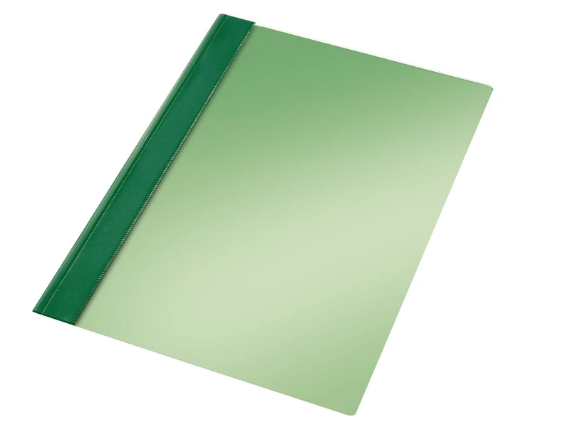 Esselte Fastener Box of 50 PVC Folders Folio Format Green