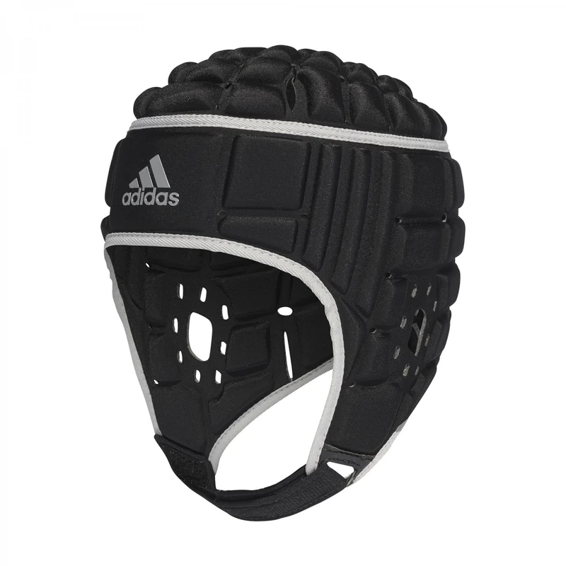 Adidas Men Rugby Head Guard - Black/Matte Silver, X-Large