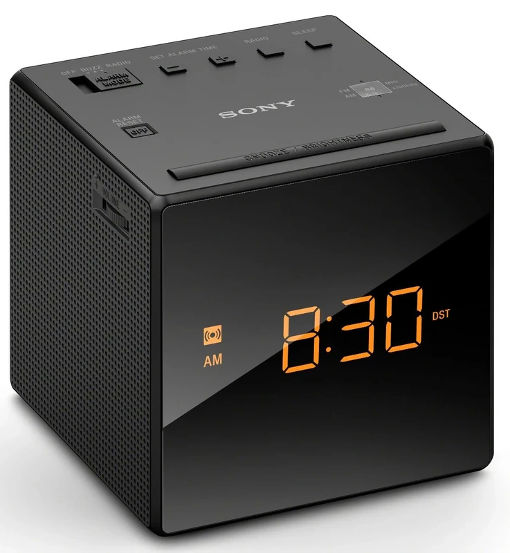 Sony ICF-C1B Alarm Clock with AM/FM Radio Black