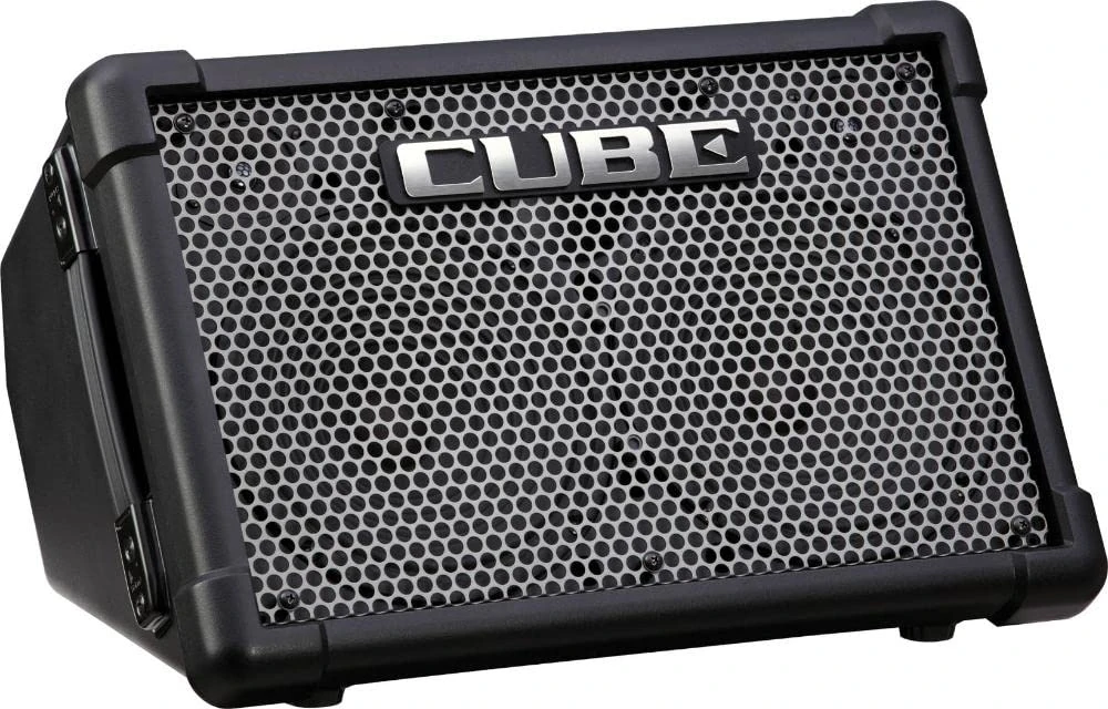 ROLAND Cube Street Ex Battery-Powered Portable Stereo Amplifier, 50 Watts of Stereo Power, Black, CUBE-ST-EX