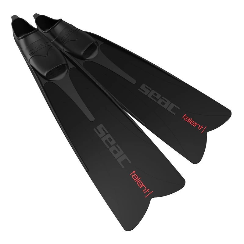 Seac Talent, Semi-Long Fins for spearfishing, free diving and diving, black, 45/46