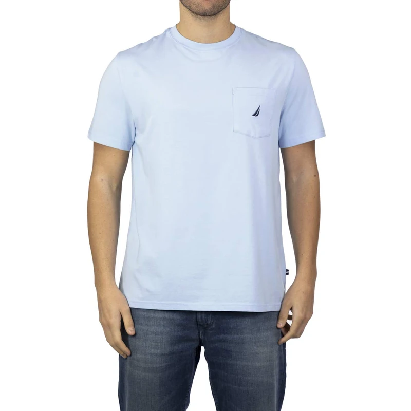 Nautica Men's V41050 T-Shirt, Noon Blue, S