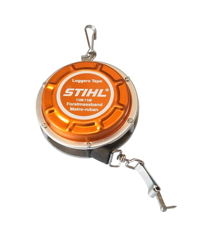 Stihl 00008810800 15m Length Forestry Tape Measure with Plastic Housing - Self-retracting, Automatic Plus