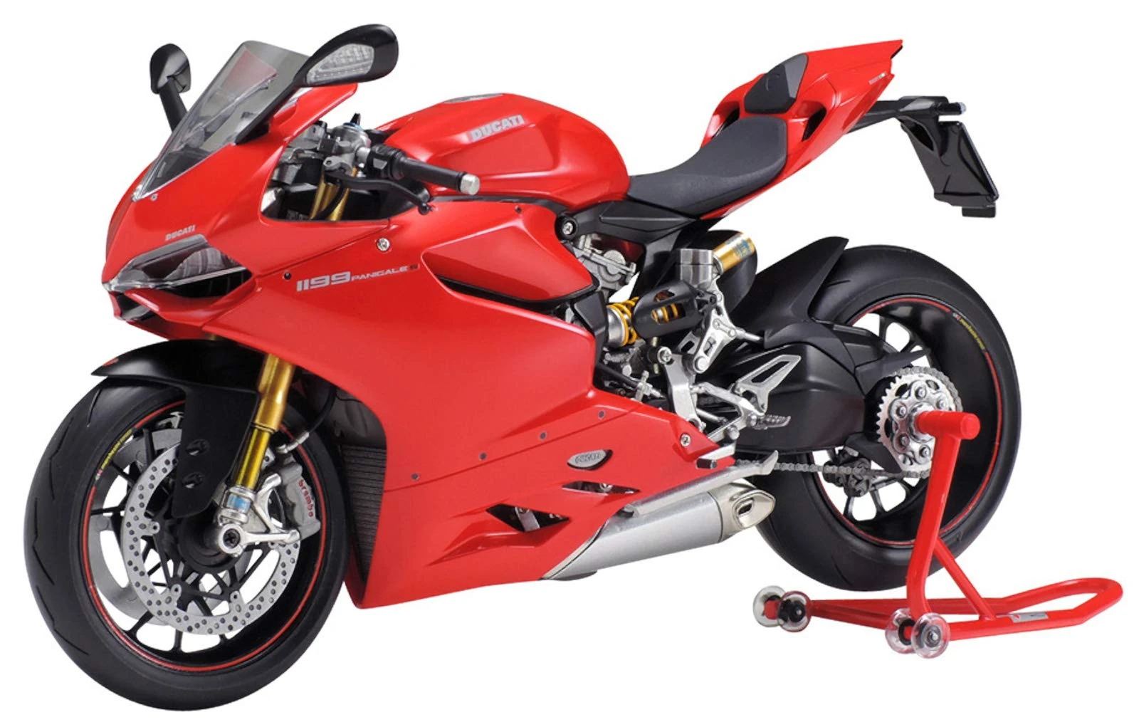 Tamiya 14129 1:12 Ducati 1199 Panigale S Model, Red