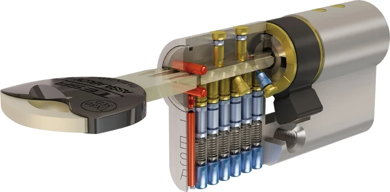 Tesa – High-security cylinder, gold, TX853040N