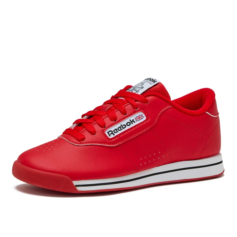 Reebok Women's Princess Sneaker, Techy Red/White/Black, 9 UK