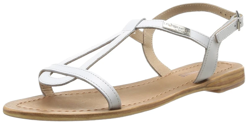 Les Tropéziennes par M. Belarbi Hamess, Women’s Slingback Sandals, White (Blanc), 6 UK (40 EU)