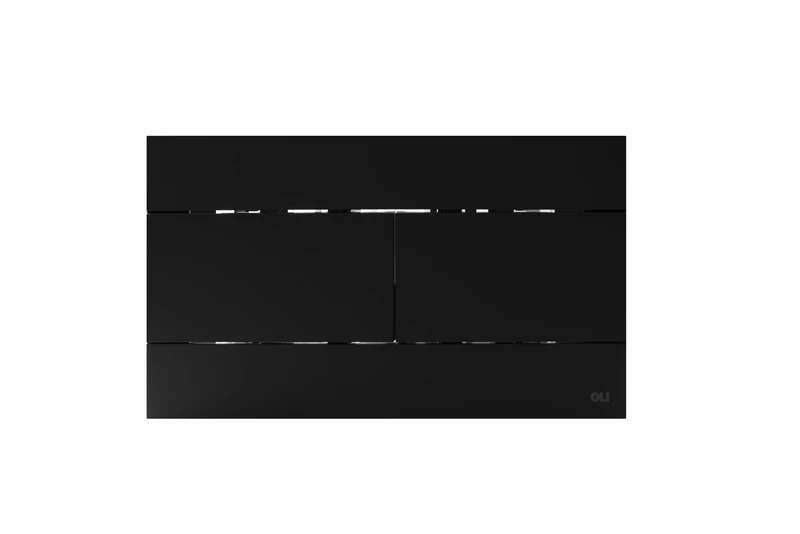 Regiplast 173NB Casino Flush Panel Double Flow Baccarat Shiny Black - Image 1