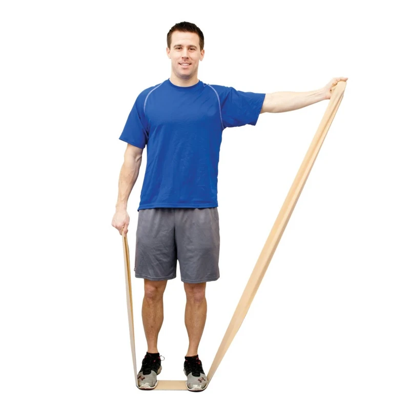 CanDo Resistance band / training band / gymnastics band - 45 m - beige (very very light) - alternative to dumbbells