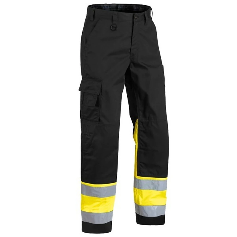 Blakläder 156418119933D112 Size D112 Cl.1 "High Vis" Trousers - Black/Yellow