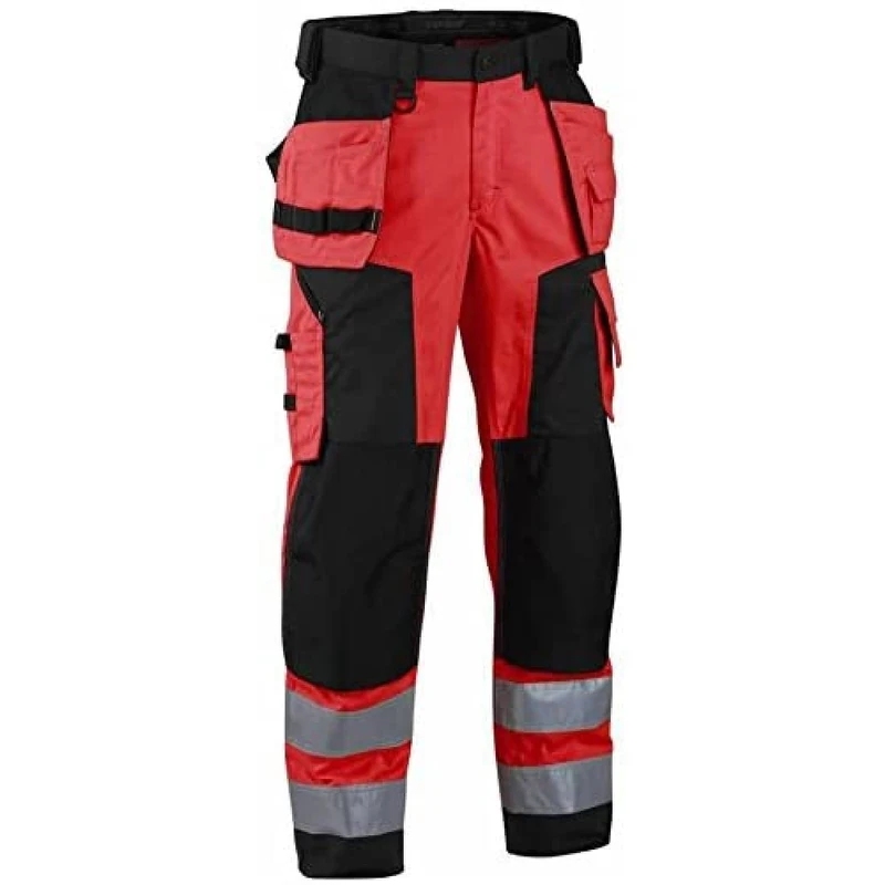 Blakläder 156725175599C44 Size C44 Cl.2 "Winter" Softshell Trousers - Red/Black