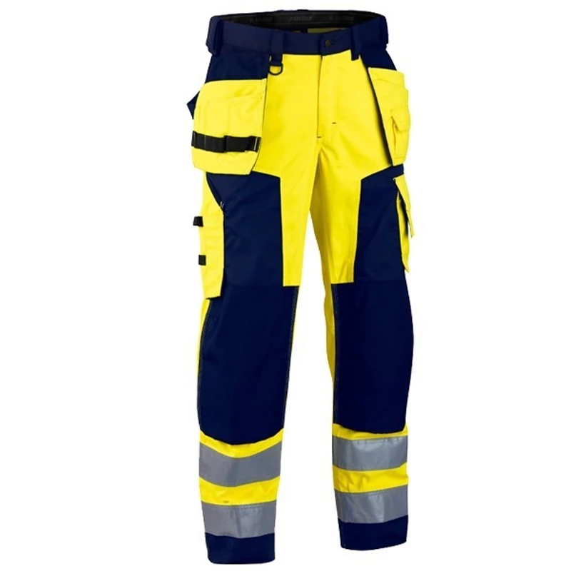 Blakläder 156818113389C44 Size C44 Cl.2 "High Vis" Trousers - Yellow/Navy Blue