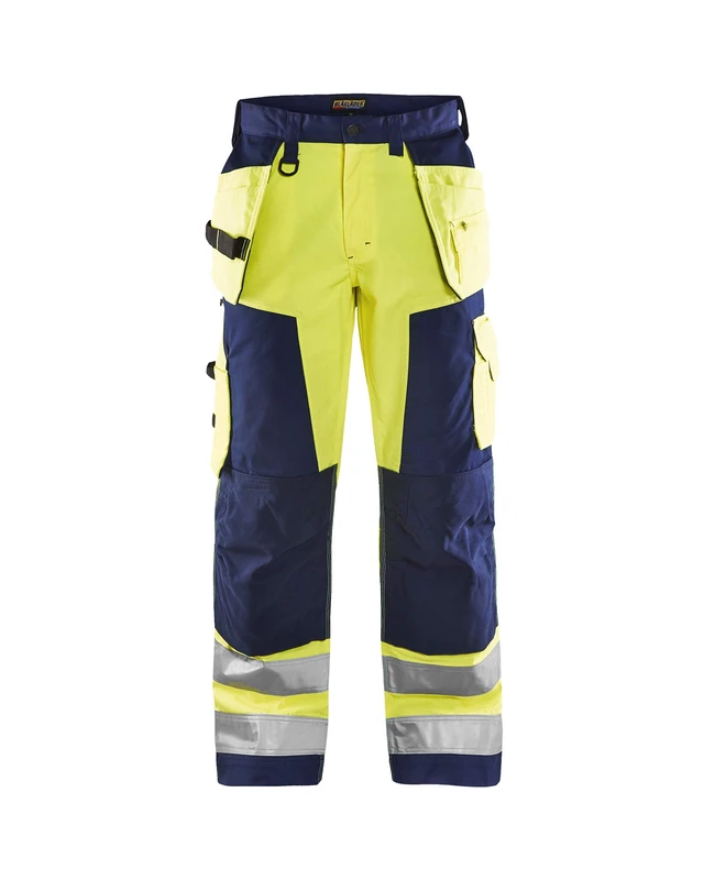 Blakläder 156818113389D120 Size D120 Cl.2 "High Vis" Trousers - Yellow/Navy Blue