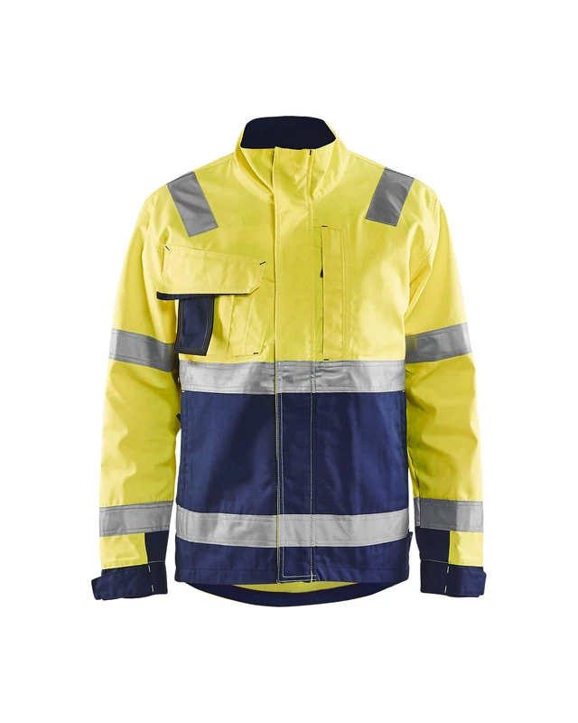 Blakläder 406418113389XXXL Size 3X-Large Cl.3 "High Vis" Jacket - Yellow/Navy Blue
