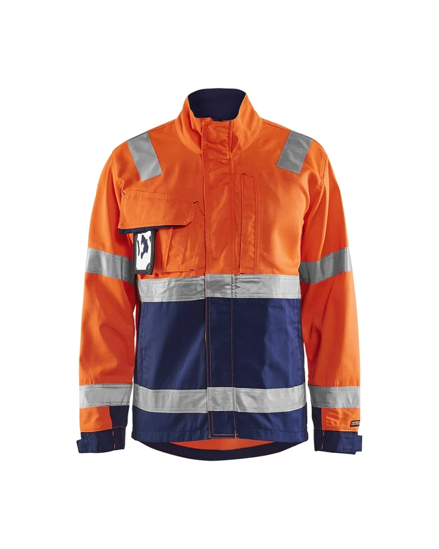 Blakläder 406418115389XS Size X-Small Cl.3 "High Vis" Jacket - Orange/Navy Blue