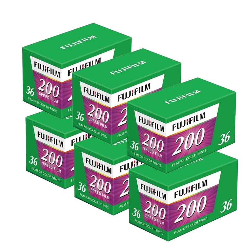 Fujicolor C200 35mm 36 exposure Colour Print Camera Film 6 Pack