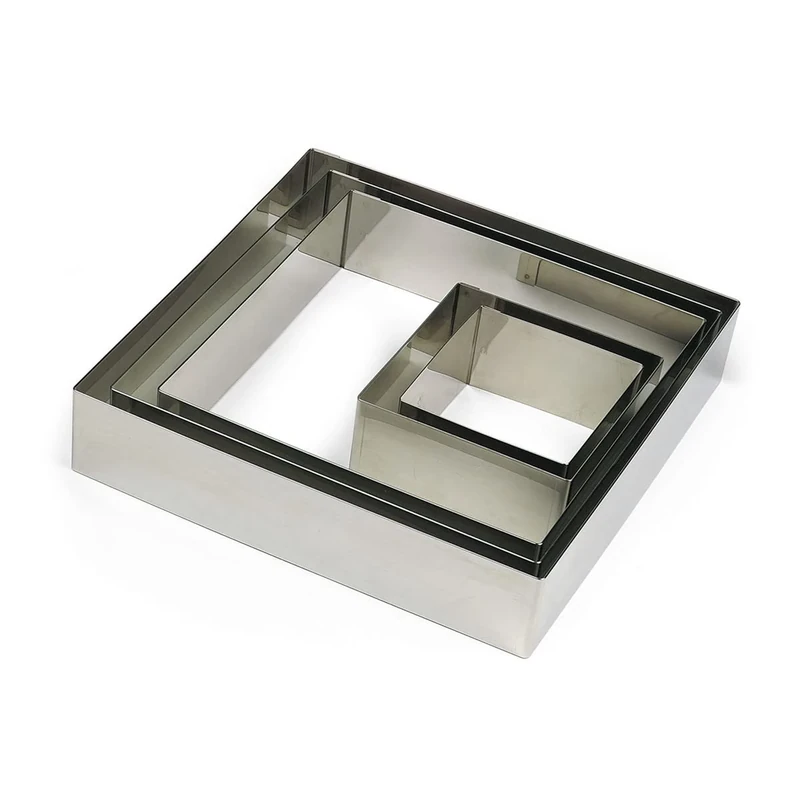 Gobel 863322 Nonnette/Cookie Cutter Square Shape Stainless Steel 12 cm