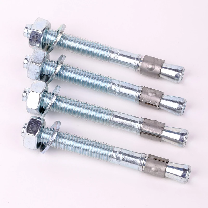 Crash Stop PFIX2 Stainless Steel Fixing Set for Rambowl Impact Protection Beam, 4 Pieces Floor Anchors, 10mm Diameter, 95mm Length