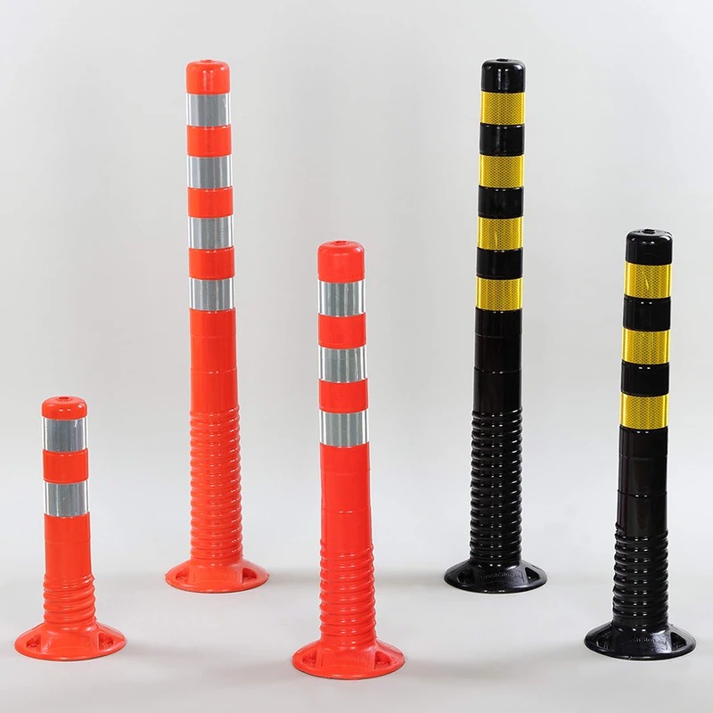 Crash Stop FP450 Polyurethane Flexible Post, Orange/White, 80mm Diameter, 450mm Length - Image 1