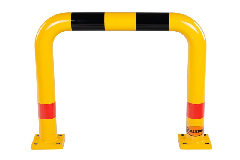 Rambowl P30-40 Polyurethane Hoop Protection Guard, Yellow, 80mm Diameter, 600mm Height, 750mm Width