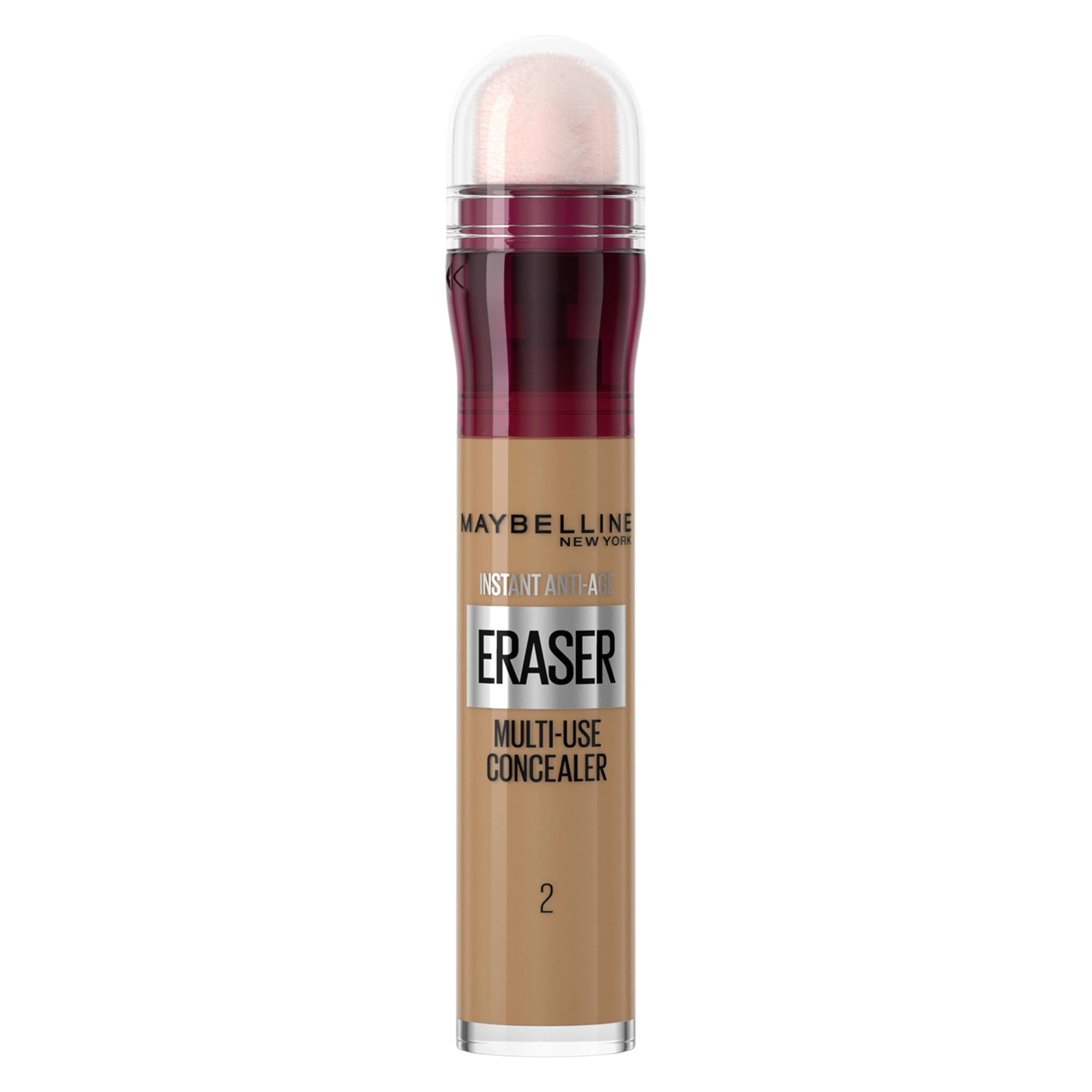 Maybelline Concealer Instant Anti Age Eraser Eye Concealer, Dark Circles and Blemish Concealer, Ultra Blendable Formula 02 Nude