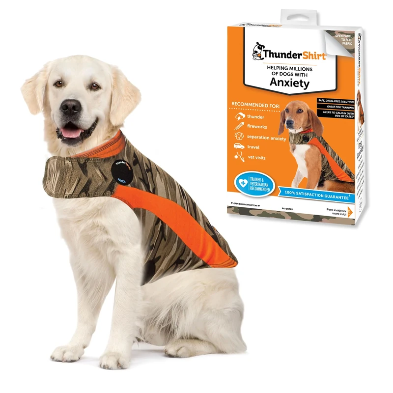 ThunderShirt for Dogs, X Large, Camo Polo - Dog Anxiety Vest