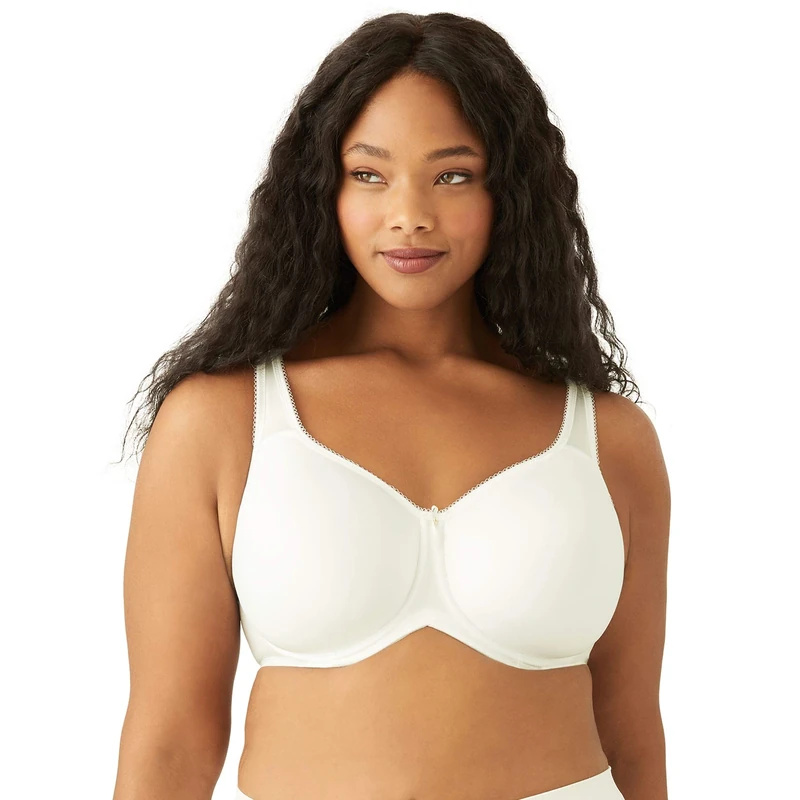 Wacoal Women's Basic Beauty Contour T-Shirt Bra, Ivory-Coloured, 32C