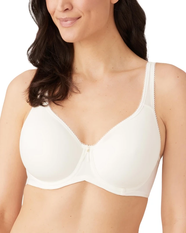 Wacoal Women's Basic Beauty Contour T-Shirt Bra, Opaque, Ivory-Coloured, 40C