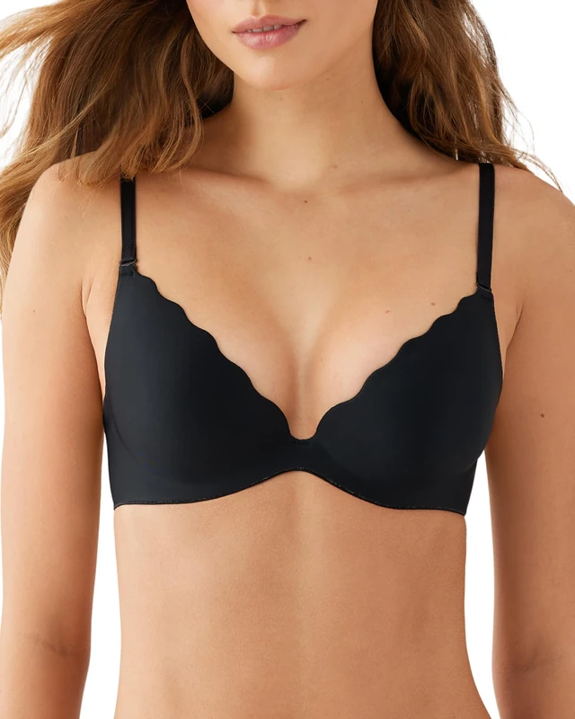 b.tempt'd Women's B.wow'd Push-up Bra, Opaque, Night/Animal Accent, 34D