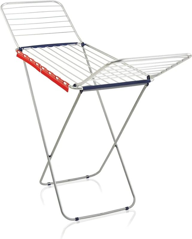 Leifheit Classic Siena 200 Easy Clothes Airer, Clothes Drying Rack with Extra-Thick Rails, Strong and Sturdy Aluminium Lightweight Clothes Horse, Grey, 20 m Drying Rack
