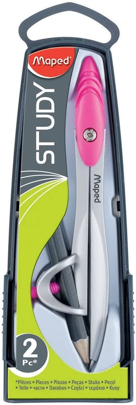 Maped Study Compass (Box of 20 in Assorted Colours)