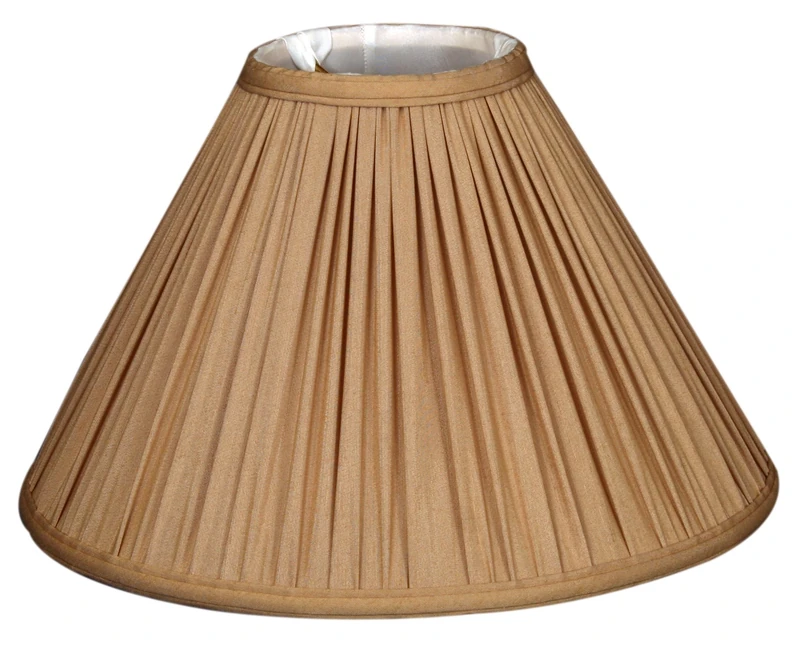 Royal Designs Antique Gold Coolie Empire Pleated Lamp Shade