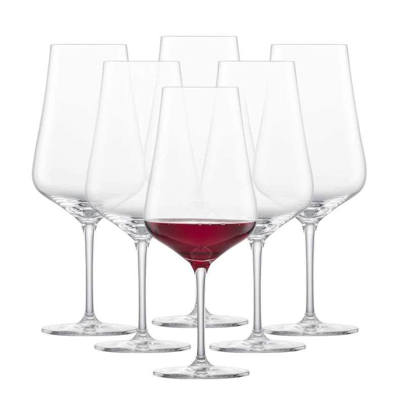 Schott Zwiesel 7544270 Feet Clear Crystal Slim Box of 6 Wine Glasses, Transparent, 9,7x9,7x24,3 cm