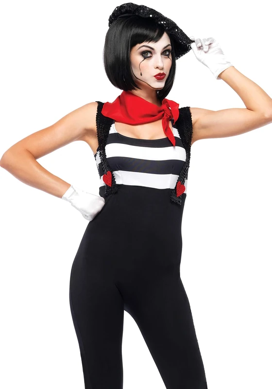 Leg Avenue Marvelous Mime Costume (L, Black)