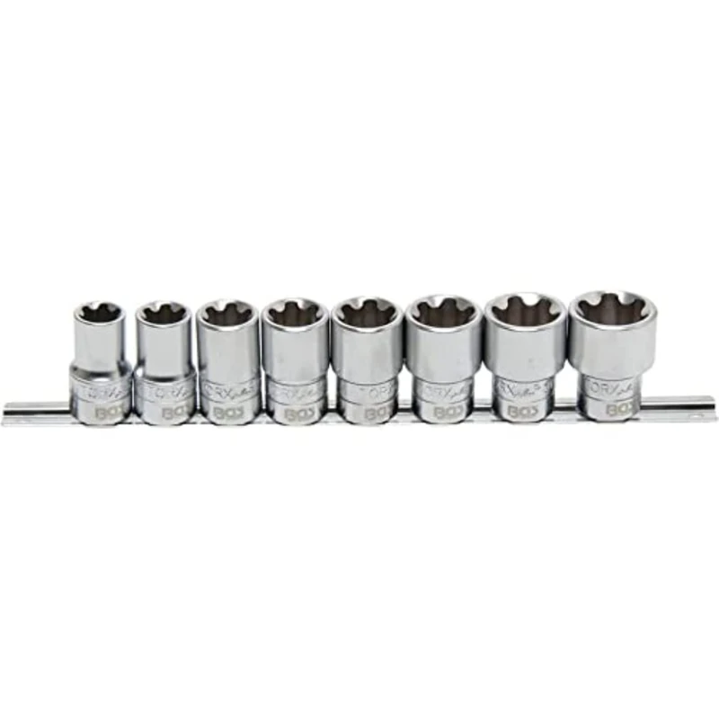 BGS 8806 | Socket Set, T-Star Plus (for Torx Plus) | 12.5 mm (1/2") Drive | 18EP - 32EP | 8 pcs.