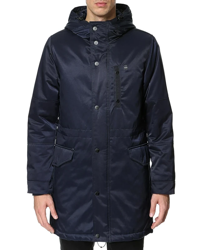 G-STAR RAW Men's vrdm ptrl HDD p Coat, Mazarine Blue, Large