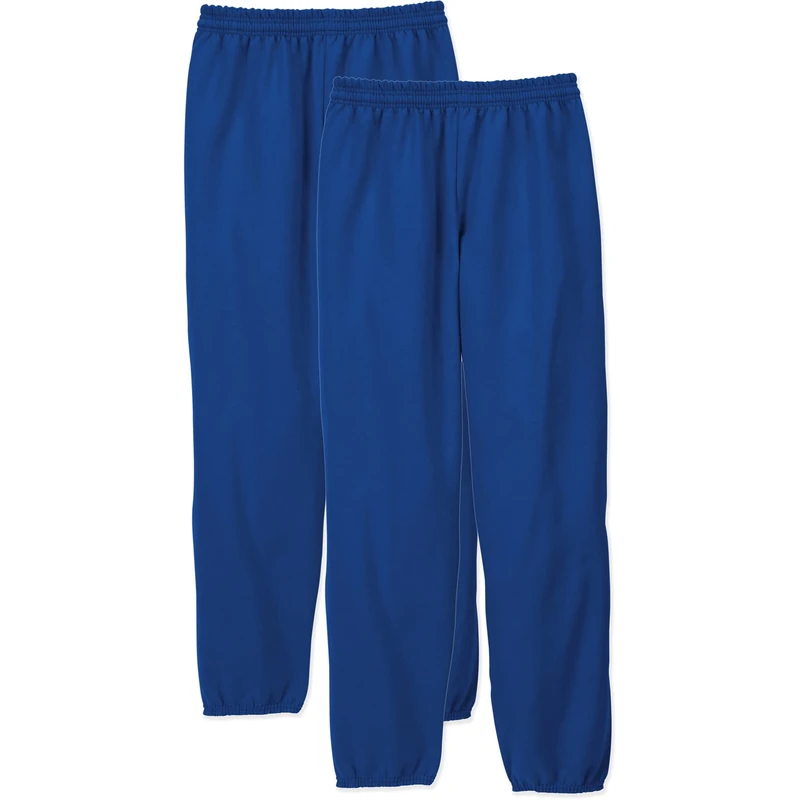 Hanes Men's 2 Pack EcoSmart Fleece Sweatpant, Deep Royal, 3X-Large