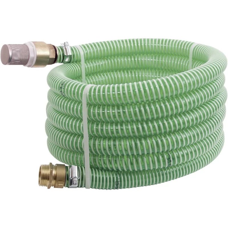 T.I.P. 30906 Suction Hose Fitting Brass (Hose Length 4 m, for Suction and Pressure Purposes up to 6.0 Bar Operating Pressure, for All Garden Pumps, Domestic Water Machines and Domestic Water Works)