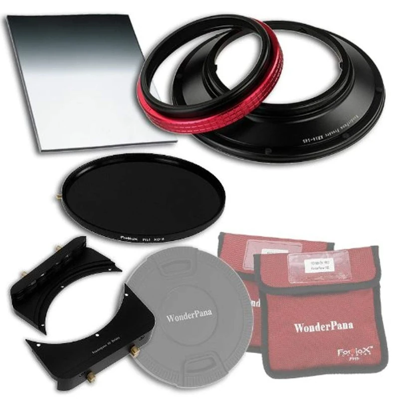 WonderPana 66 FreeArc Essentials ND 0.6HE Kit - Rotating 145mm Filter System Holder, Lens Cap, Fotodiox Pro 6.6"x8.5" 0.6 (2-stop) Hard Edge Grad ND and 145mm ND16 (4-Stop) Filters for Various 14mm Full Frames (ie; Samyang, Rokinon, Vivitar, Bower, etcl)