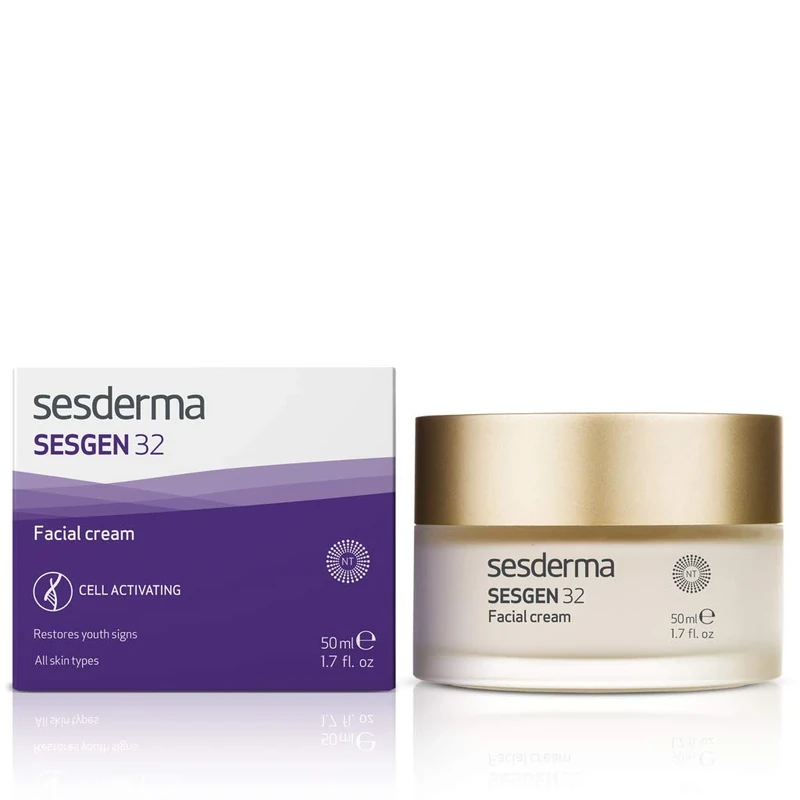 Sesderma | Sesgen 32 Cell Activating Cream | Anti - Ageing Cream for Face | Hi-Tech Ingredients | Helps Prevent Wrinkles | Resynchronizes Natural Skin Repair Process | Nourishing Cream | Revitalising Cream | 50 ml