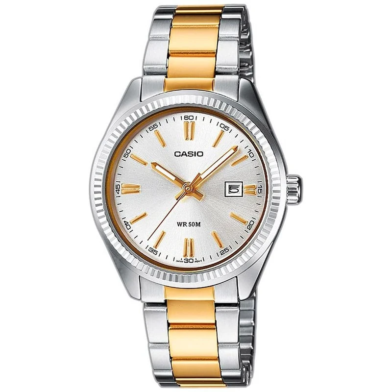 Casio Women's Analogue Quartz Watch with Stainless Steel Bracelet LTP-1302PSG-7A