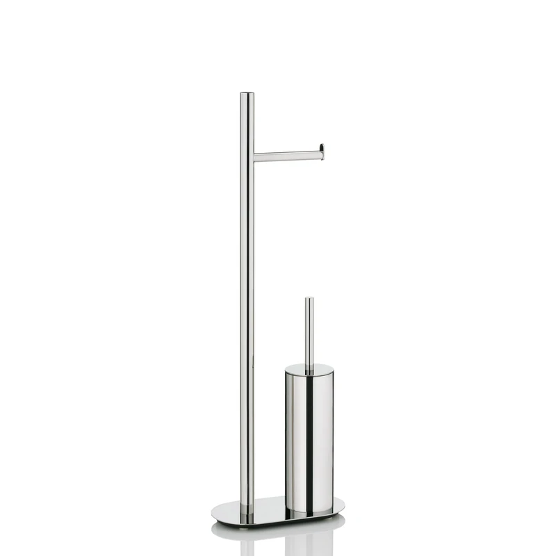 Kela "Lucido Toilet Set, Stainless-Steel, Silver