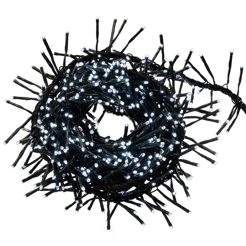 WeRChristmas 5 m 640 LED Snowing Effect Cluster Christmas Light String Decoration, White