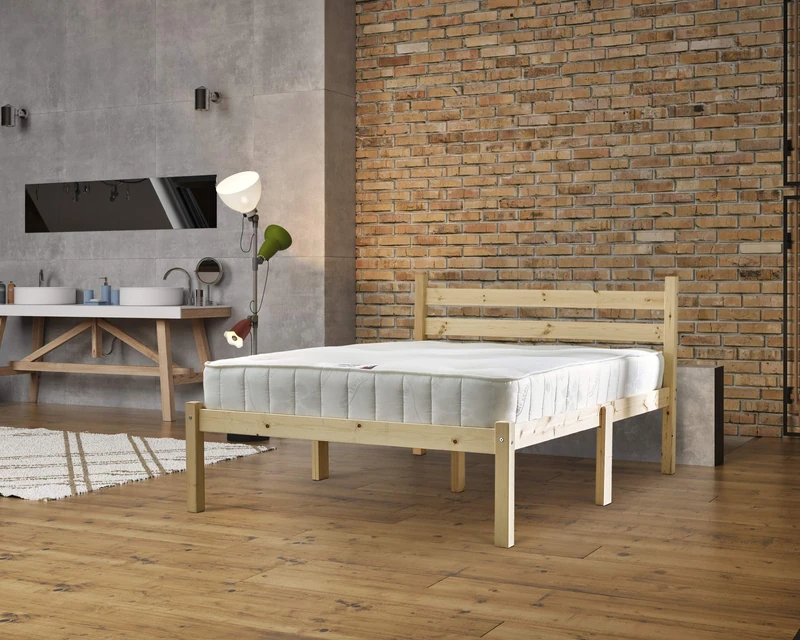 STRICTLY BEDS&BUNKS Somerset Pine Bed Frame, 4ft 6 Double