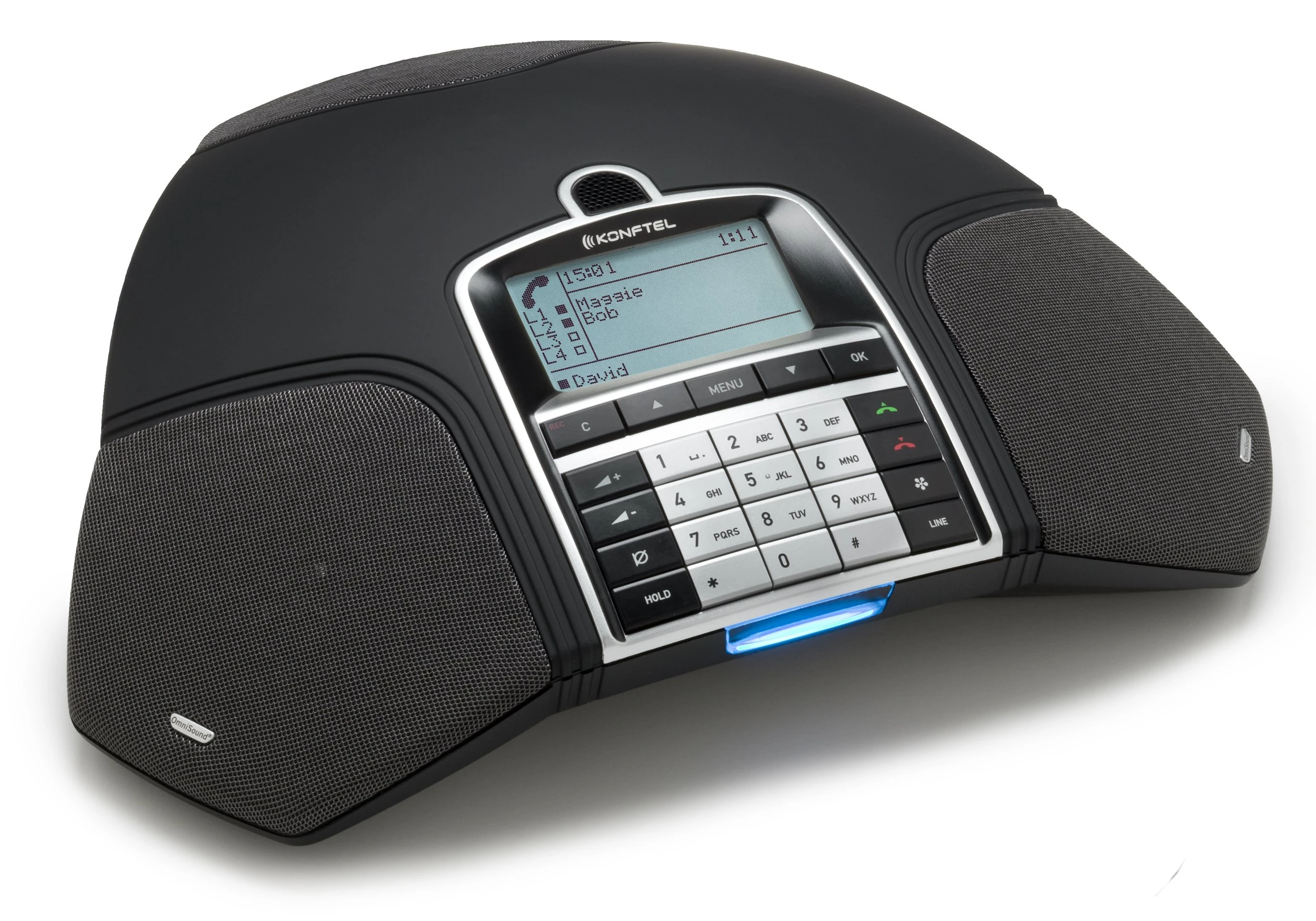 Konftel 300IP Power Over Ethernet Full Duplex Conference Phone with Microphone - Black