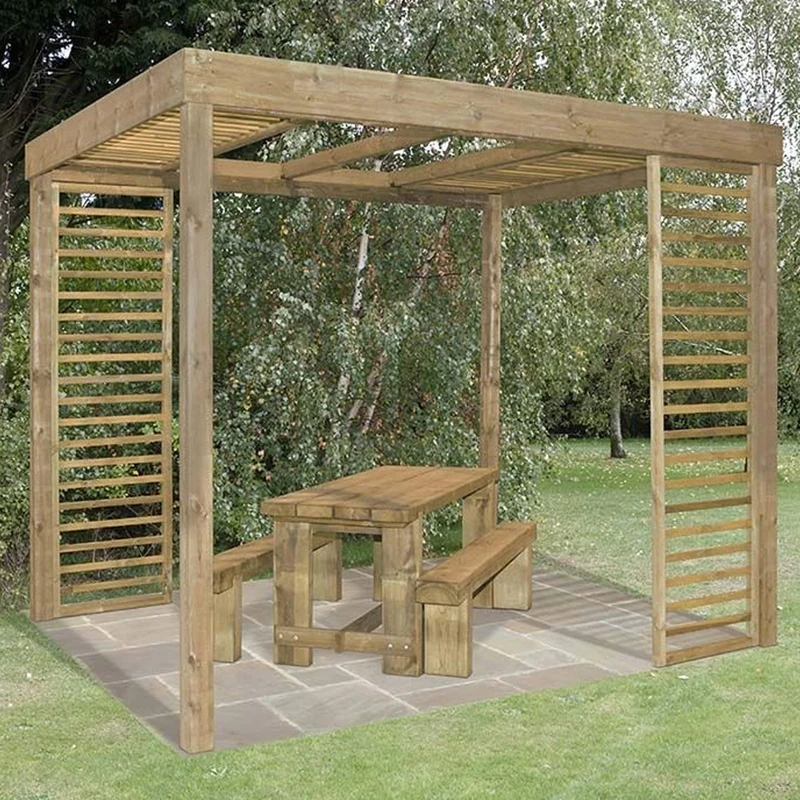 Forest Garden Forest Dining Pergola, Pressure Treated, 10 x 8