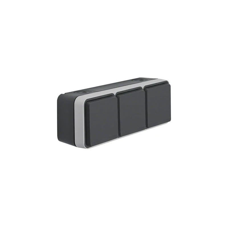 Berker Berk AP Steckdose SCHUKO 47733515 3fach Waagere - Image 1